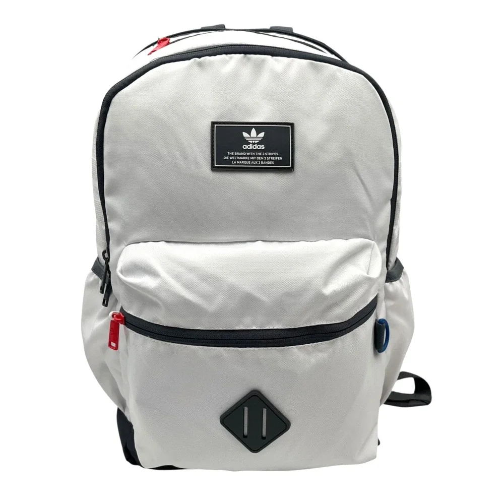 adidas National 3.0 Backpack Laptop Storage White/Onix Grey/Bright Royal Blue
